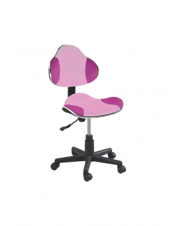 Scaune birou copii - Scaun birou copii SL QG2 roz, cu spatar si sezut ergonomic din stofa