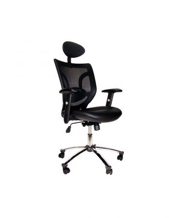 Scaun birou cu tetiera OFF 910 negru [0]