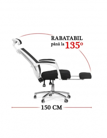 Scaun birou egonomic cu suport picioare OFF 420 [5]