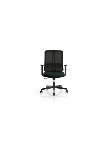 Scaun de birou ergonomic Vertigo negru, vedere laterală [1]