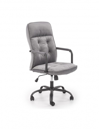 Scaun de birou gri, model Hm Colin, cu tapiterie din stofa si baza metalica [0]