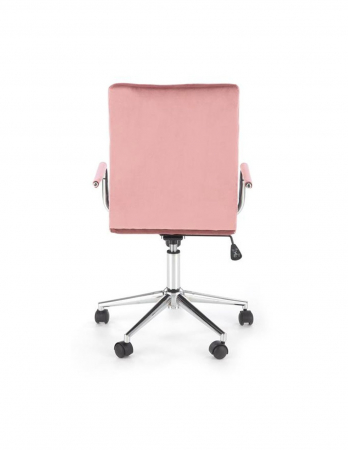 Scaun birou HM Gonzo 4 roz velvet [2]