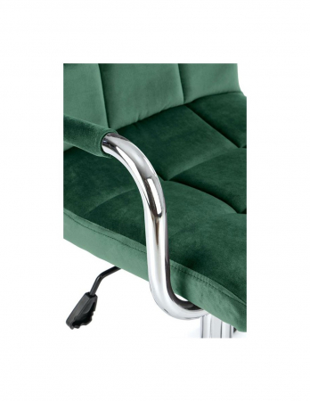 Scaun de birou HM Gonzo 4 verde catifea cu brațe cromate [1]