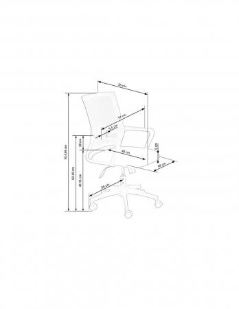 Scaun de birou ergonomic HM Mauro, gri-negru, cu spătar din mesh [2]