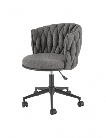 Scaune - Scaun de birou gri HM Talon cu design matlasat si baza cu roti