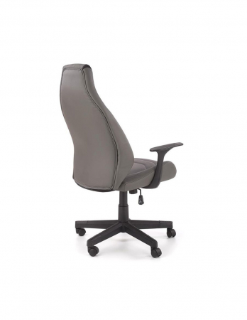 Scaun de birou ergonomic HM Tanger, piele ecologica gri [3]