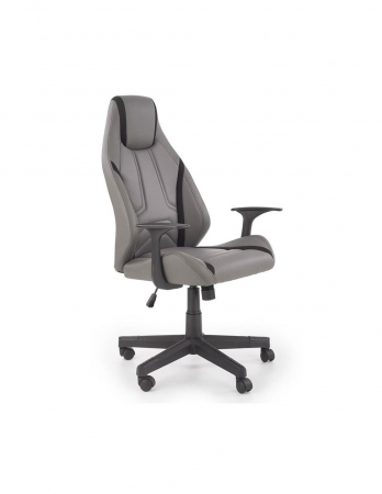 Scaune directoriale - Scaun de birou ergonomic HM Tanger, piele ecologica gri