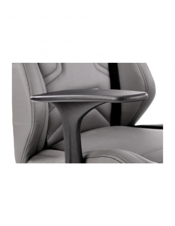 Scaun de birou ergonomic HM Tanger, piele ecologica gri [4]
