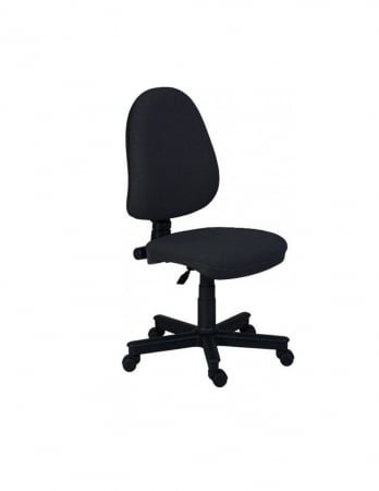 Scaune birou - Scaun de birou Panther negru, ergonomic, cu spatar inalt si baza din nylon