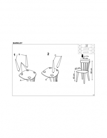 Scaun bucatarie Hm Barkley [2]