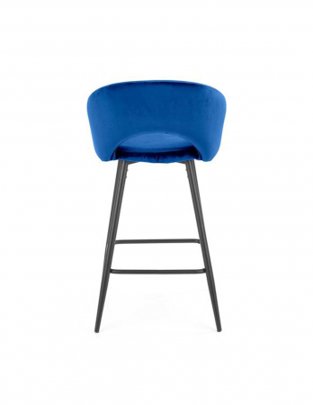Scaun de bar H96 velvet Albastru [4]