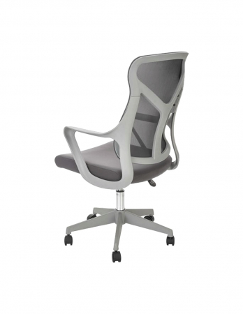 Scaun de birou HM Santo gri, ergonomic cu spatar din plasa [4]