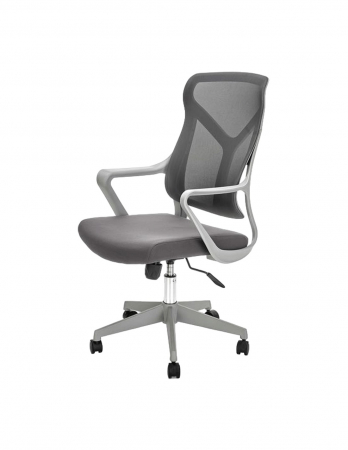 Scaune birou - Scaun de birou HM Santo gri, ergonomic cu spatar din plasa