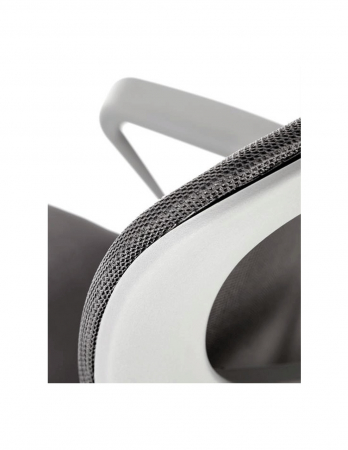 Scaun de birou HM Santo gri, ergonomic cu spatar din plasa [7]