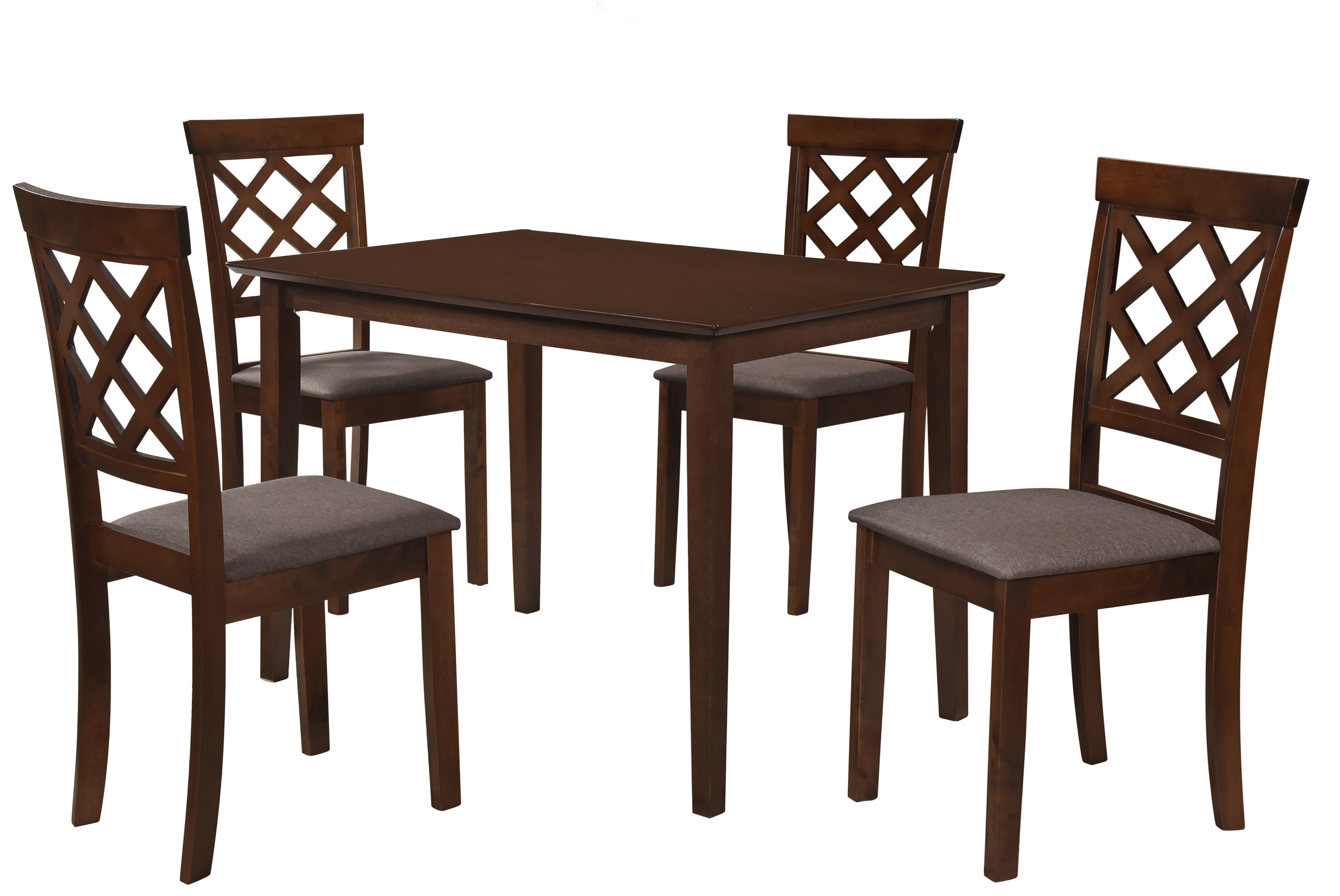 Scaun de living si bucatarie din lemn masiv Vienna, tapiterie stofa,100 kg, 94x49x40 cm, nuc/maro [3]