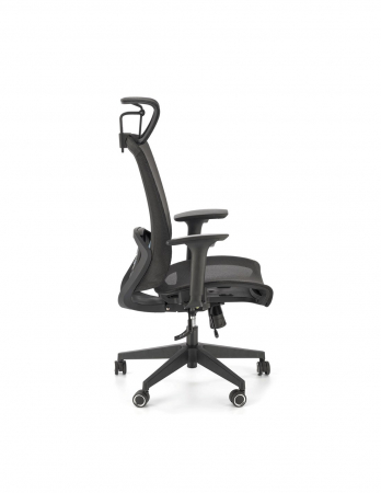 Scaun directorial negru cu tetiera HM Goliat, mesh respirabil [6]