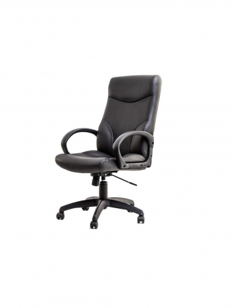 Scaun directorial ergonomic Stilo negru din piele ecologica [1]