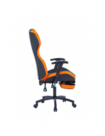 Scaun directorial GN77 Kronos negru si portocaliu, cu suport retractabil pentru picioare [4]