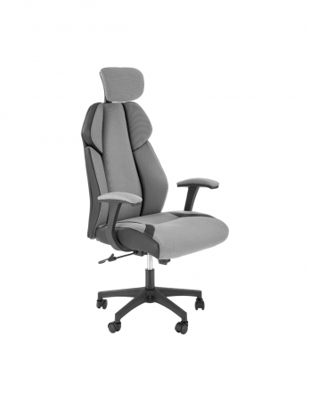 Scaun directorial HM Chrono gri - negru, design ergonomic, tetiera reglabila [1]