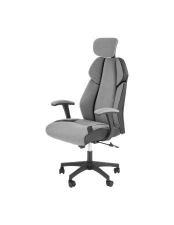 Scaune directoriale - Scaun directorial HM Chrono gri - negru, design ergonomic, tetiera reglabila