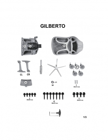 Scaun directorial negru HM Gilberto, ergonomic, cu suport lombar și bază din aluminiu cromat [9]