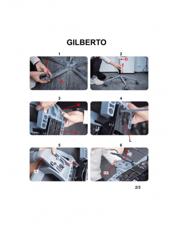 Scaun directorial negru HM Gilberto, ergonomic, cu suport lombar și bază din aluminiu cromat [10]