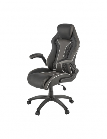 Scaune Gaming - Scaun directorial HM Hamlet negru cu design ergonomic si cotiere reglabile