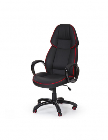 Scaun directorial HM Rubin negru cu rosu, design ergonomic [1]