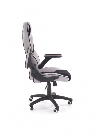 Scaun directorial HM Sonic negru-gri, design ergonomic [6]