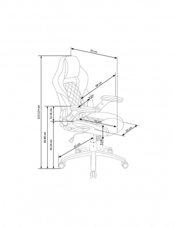 Scaun directorial HM Sonic negru-gri, design ergonomic [12]
