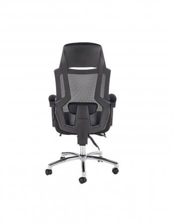 Scaun directorial HM Freeman gri cu spătar mesh și suport pentru picioare [1]