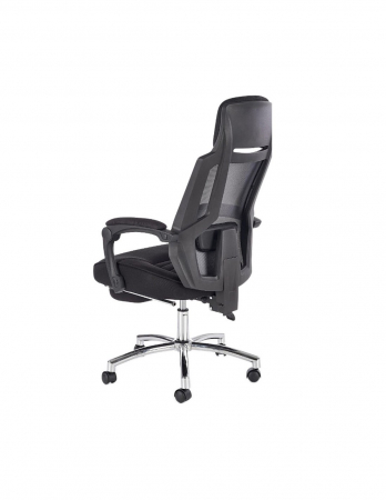 Scaun directorial HM Freeman gri cu spătar mesh și suport pentru picioare [4]