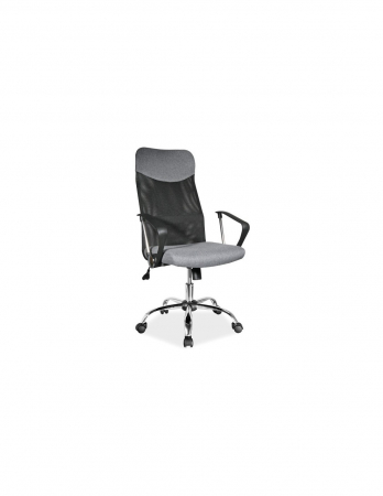 Scaune directoriale - Scaun directorial SL Q025 din stofa gri cu spatar din mesh