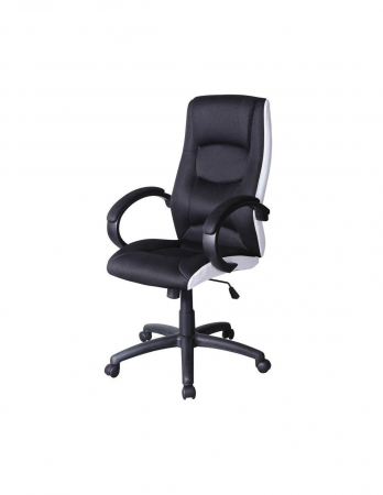 Scaun directorial SL Q041 alb - negru [1]
