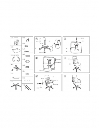 Scaun directorial SL Q046 negru cu brate argintii si baza din aluminiu [2]