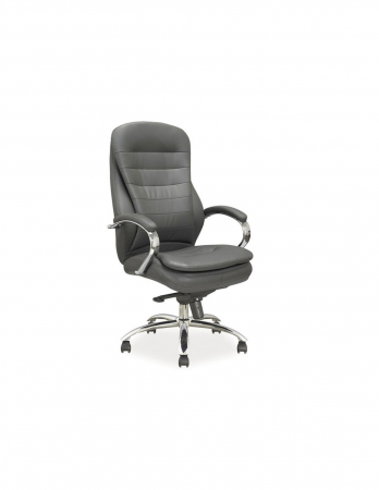Scaune directoriale - Scaun directorial gri SL Q154 cu design ergonomic si brate cromate