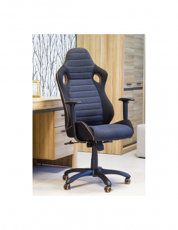 Scaun directorial ergonomic SL Q229, negru-gri, cu cotiere si baza cu roti [3]