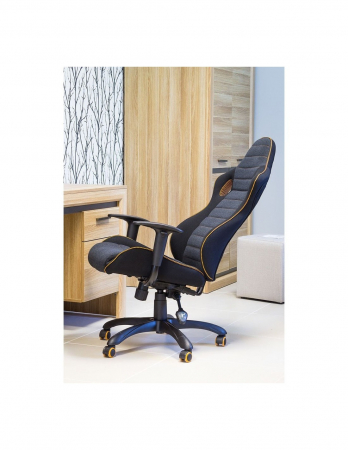 Scaun directorial ergonomic SL Q229, negru-gri, cu cotiere si baza cu roti [5]