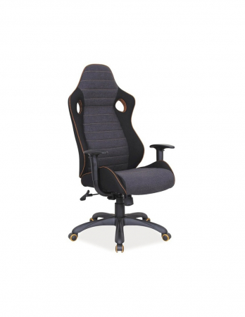 Scaune birou - Scaun directorial ergonomic SL Q229, negru-gri, cu cotiere si baza cu roti