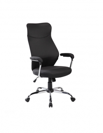 Scaune directoriale - Scaun directorial ergonomic negru SL Q319 cu baza cromata