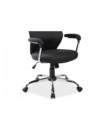 Scaun directorial ergonomic negru SL Q319 cu baza cromata [4]