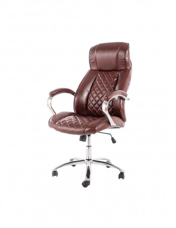 Scaune directoriale - Scaun directorial SL Q557 maro cu design modern si spatar inalt