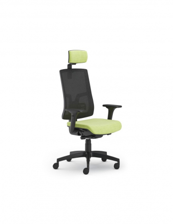 Scaun Ergonomic Pure Negru Mesh PDH cu Tetiera [1]