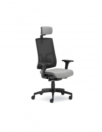 Scaune - Scaun Ergonomic Pure Negru Mesh PDH cu Tetiera
