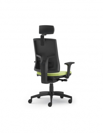 Scaun Ergonomic Pure Negru Mesh PDH cu Tetiera [2]
