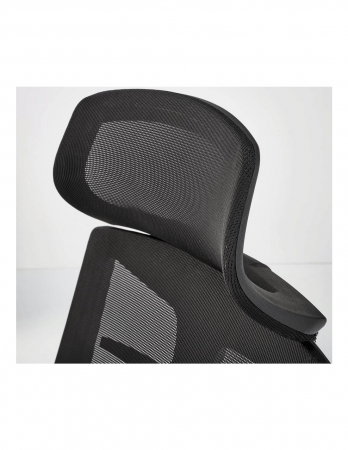 Scaun ergonomic mesh HM Fabio negru cu tetiera si spatar ventilat [3]
