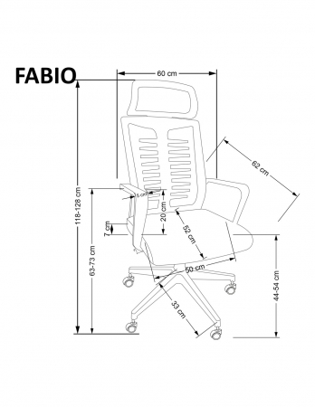 Scaun ergonomic mesh HM Fabio negru cu tetiera si spatar ventilat [14]