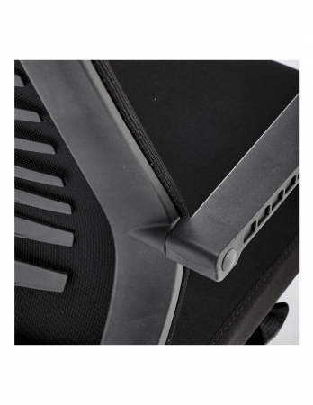 Scaun ergonomic mesh HM Fabio negru cu tetiera si spatar ventilat [12]