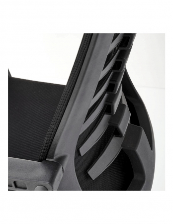 Scaun ergonomic mesh HM Fabio negru cu tetiera si spatar ventilat [6]