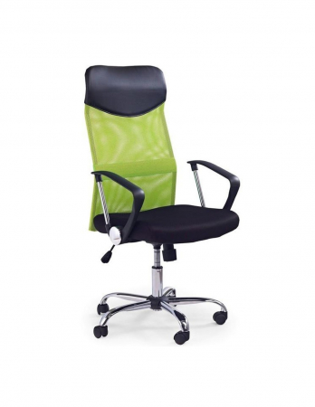 Scaune birou - Scaun ergonomic Vire mesh verde cu baza cromata si brate